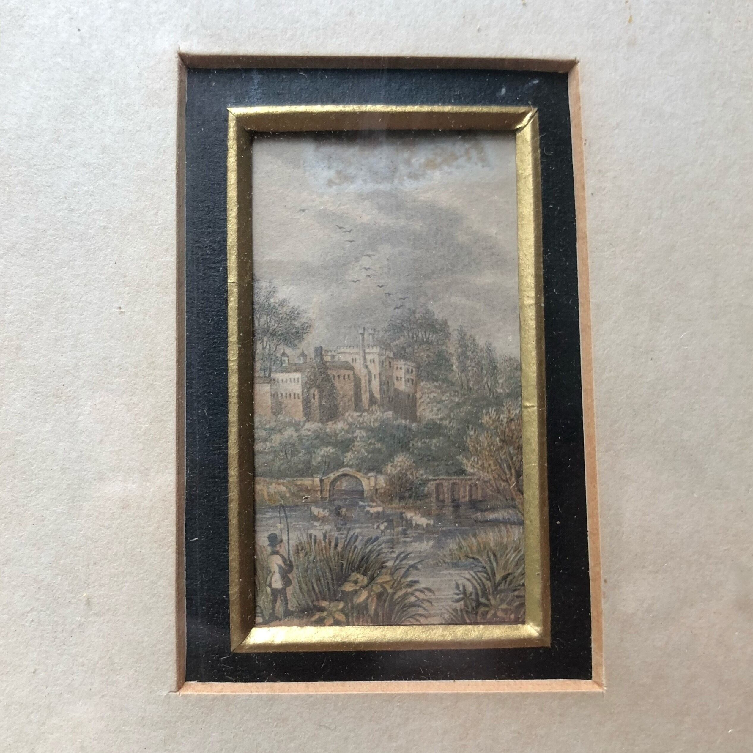 一点のみ　アラブ古画　ミニアチュール　手書き　絵画　保管品　額縁あり 水彩画のミニアチュール | メルキュール骨董店