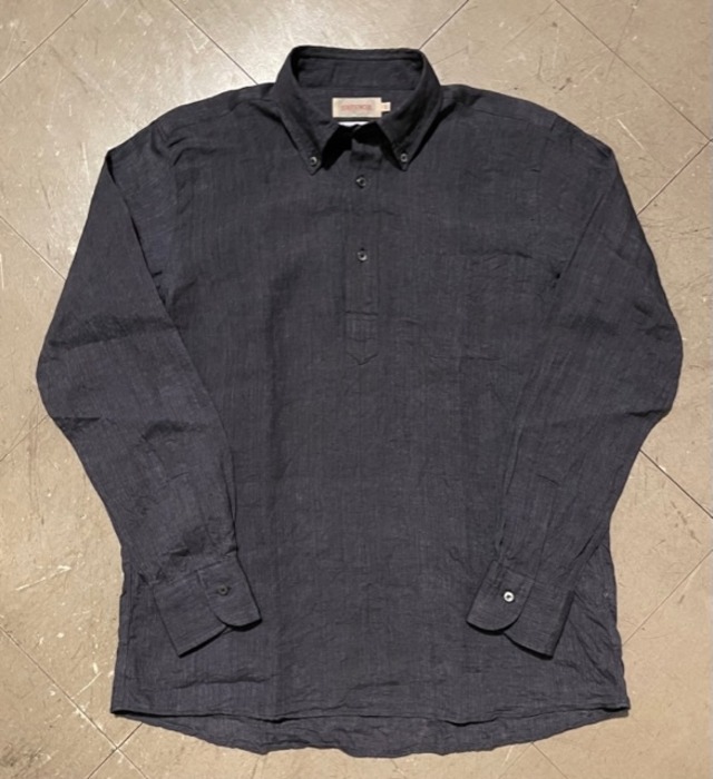 SOUTIENCOL ”RE-MAKE POLO L/S（LINEN 100%、CHAMBRAY）” | IVY&NAVY ONLINE SHOP