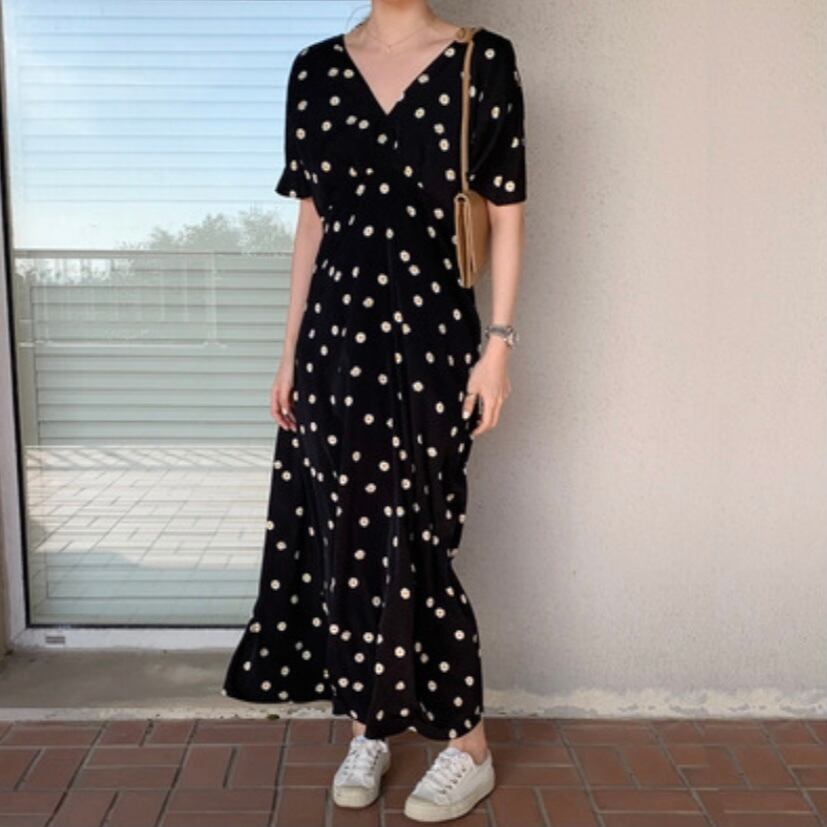 デイジー柄 ワンピース Lei Welina