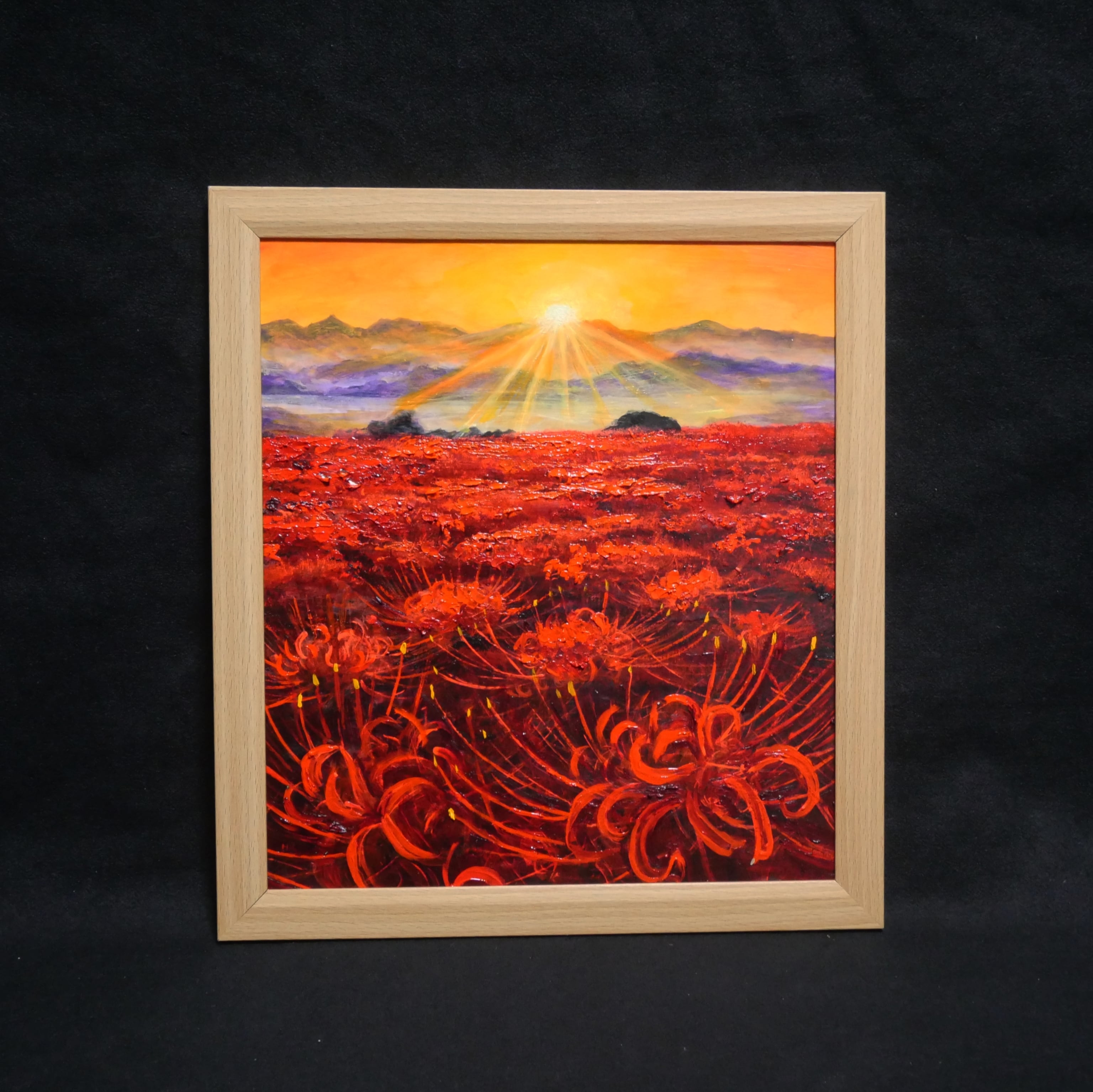 油絵 油彩 油彩画 絵画 絵【花火】 | Pay ID