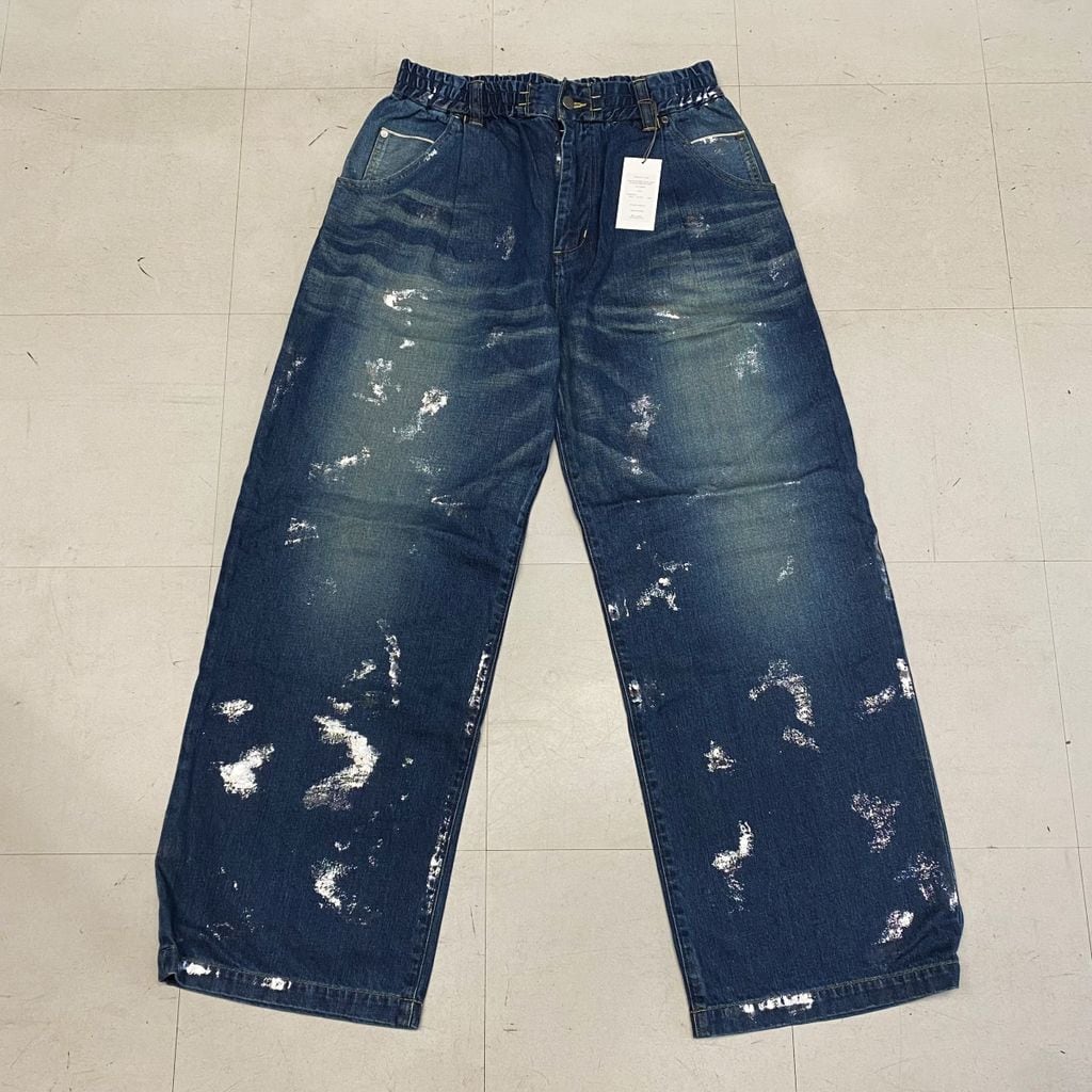 CLESSTE クレスト SILVER PRINT VINTAGE WASH SELVEDGE DENIM WIDE