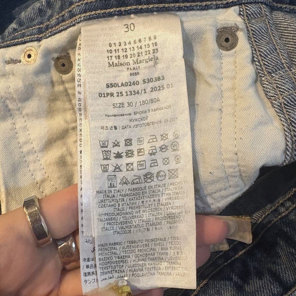 Maison Margiela メゾンマルジェラ 25SS DISTRESSED JEANS ストレート