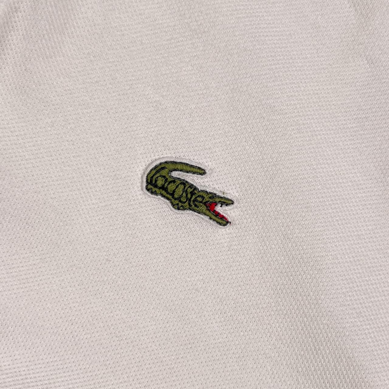 70s 80s CHEMISE LACOSTE ラコステ 文字ワニ 鹿の子 半袖 ポロシャツ サイズ 4 /ホワイト系 メンズ ビンテージ