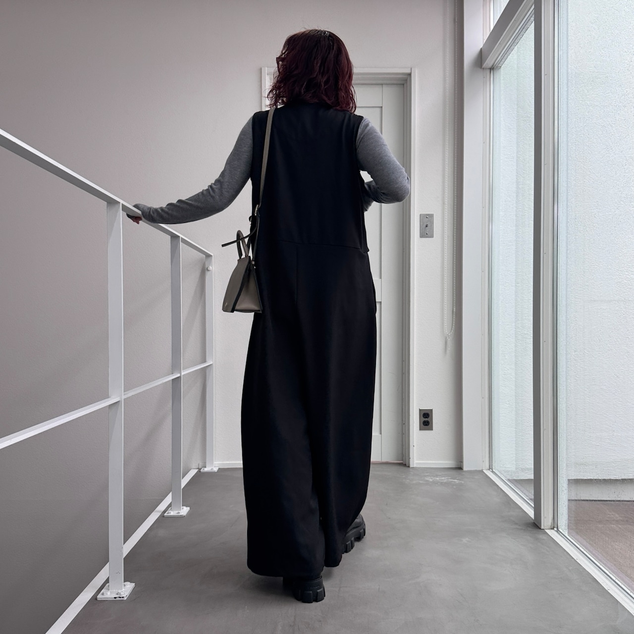 ショートジレall in one/ブラック