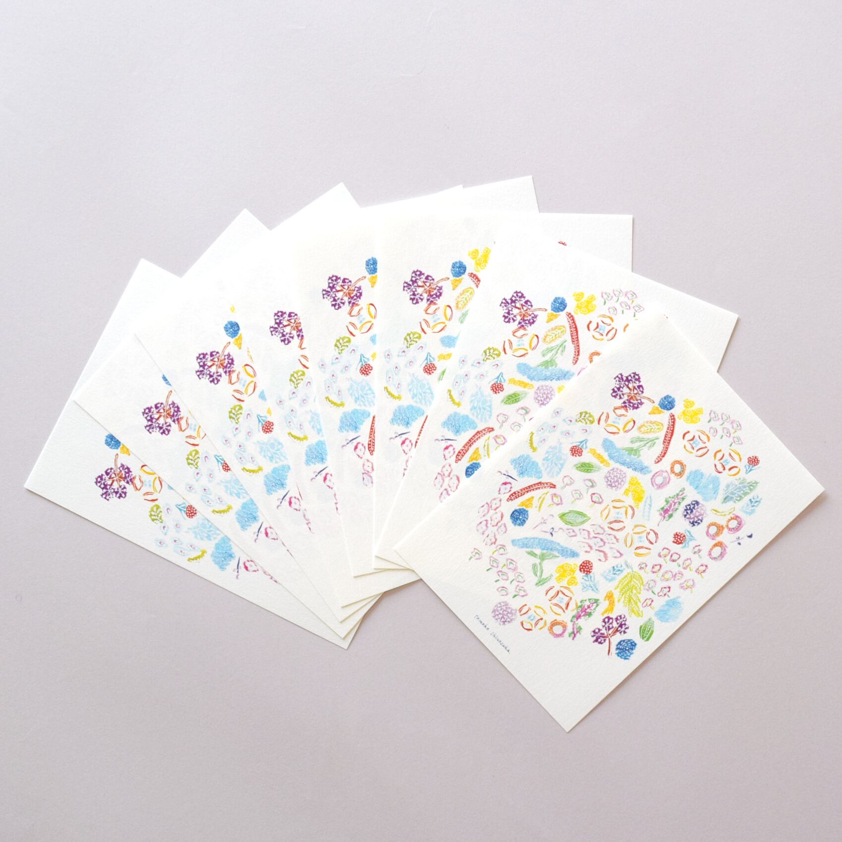 ミニ便せん 〈花畑〉