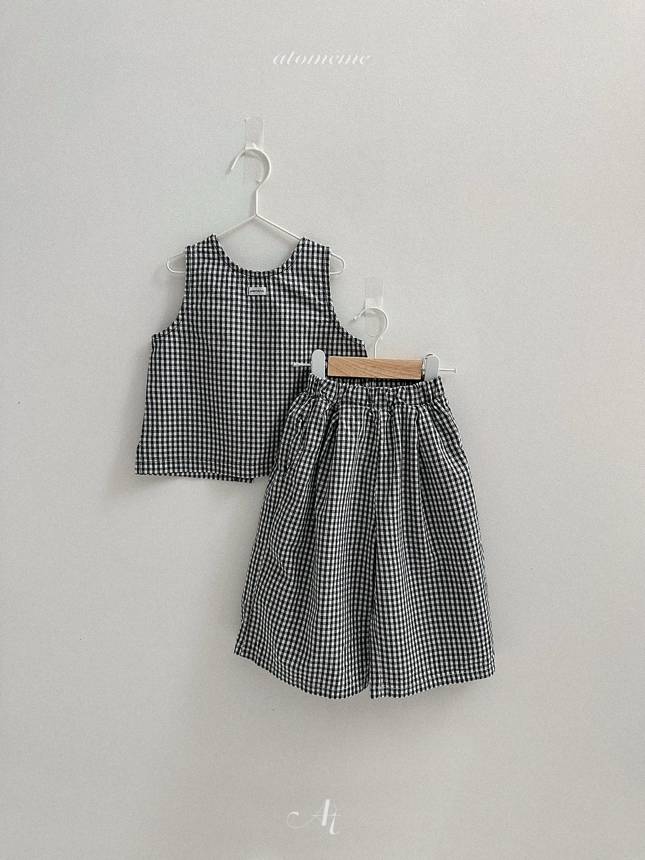 [atomeme] Muse Check Blouse / [아토메메] 뮤즈체크블라우스