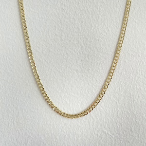 【14K-3-22】18inch 14K real gold chain necklace