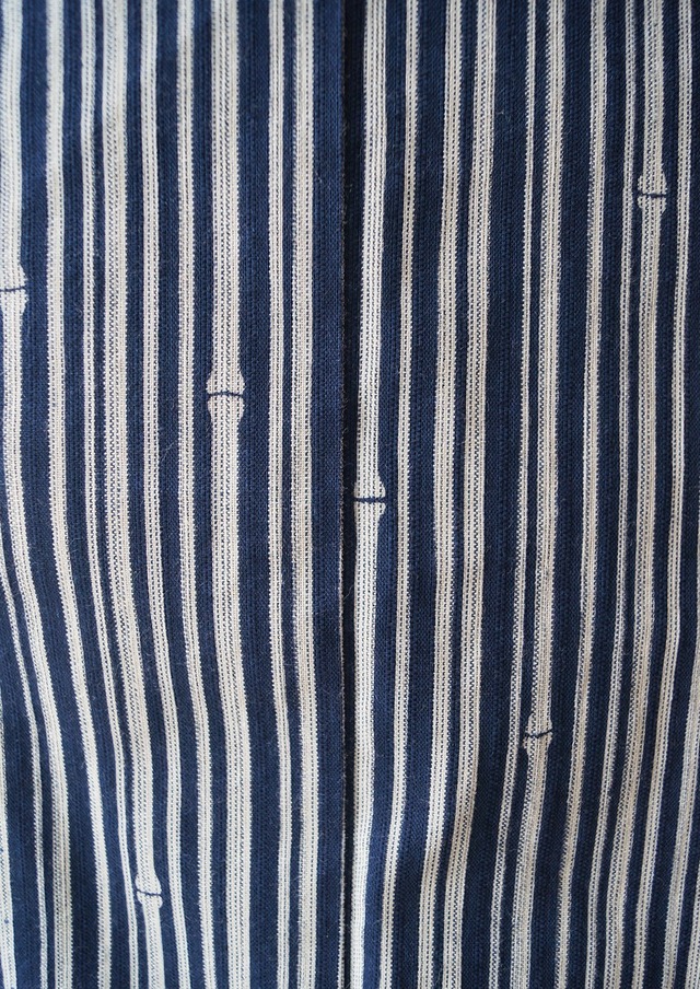 【浴衣】細竹柄縞文　浴衣