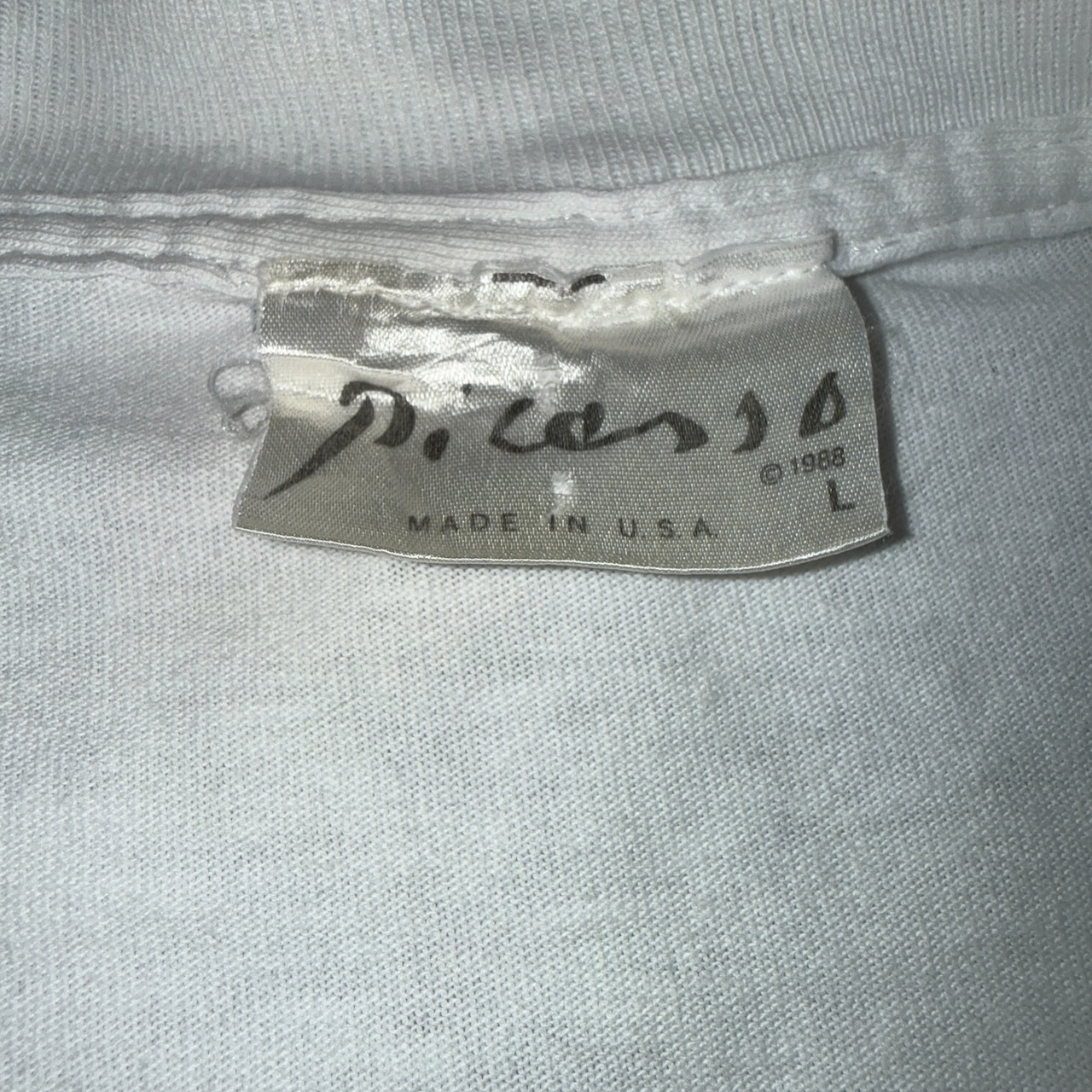 【PABLO PICASSO】パブロ・ピカソ 1988年コピーライト 80's Vintage Tシャツ