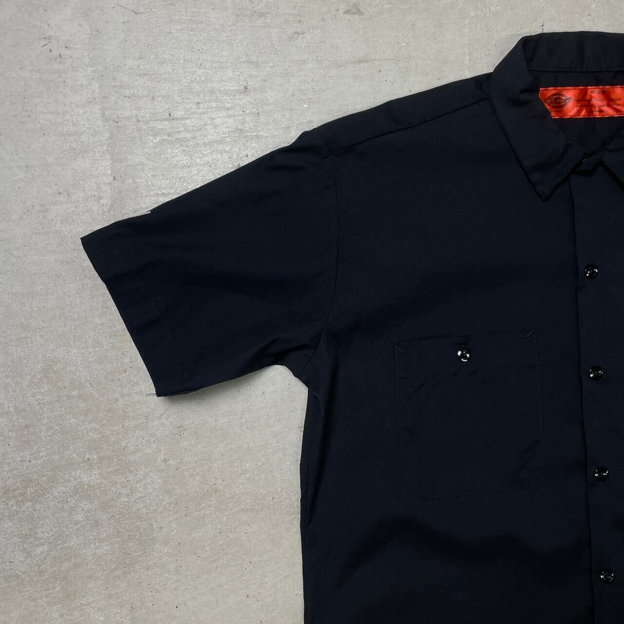 Dickies ディッキーズ ワークシャツ 半袖シャツ 企業ロゴワッペン