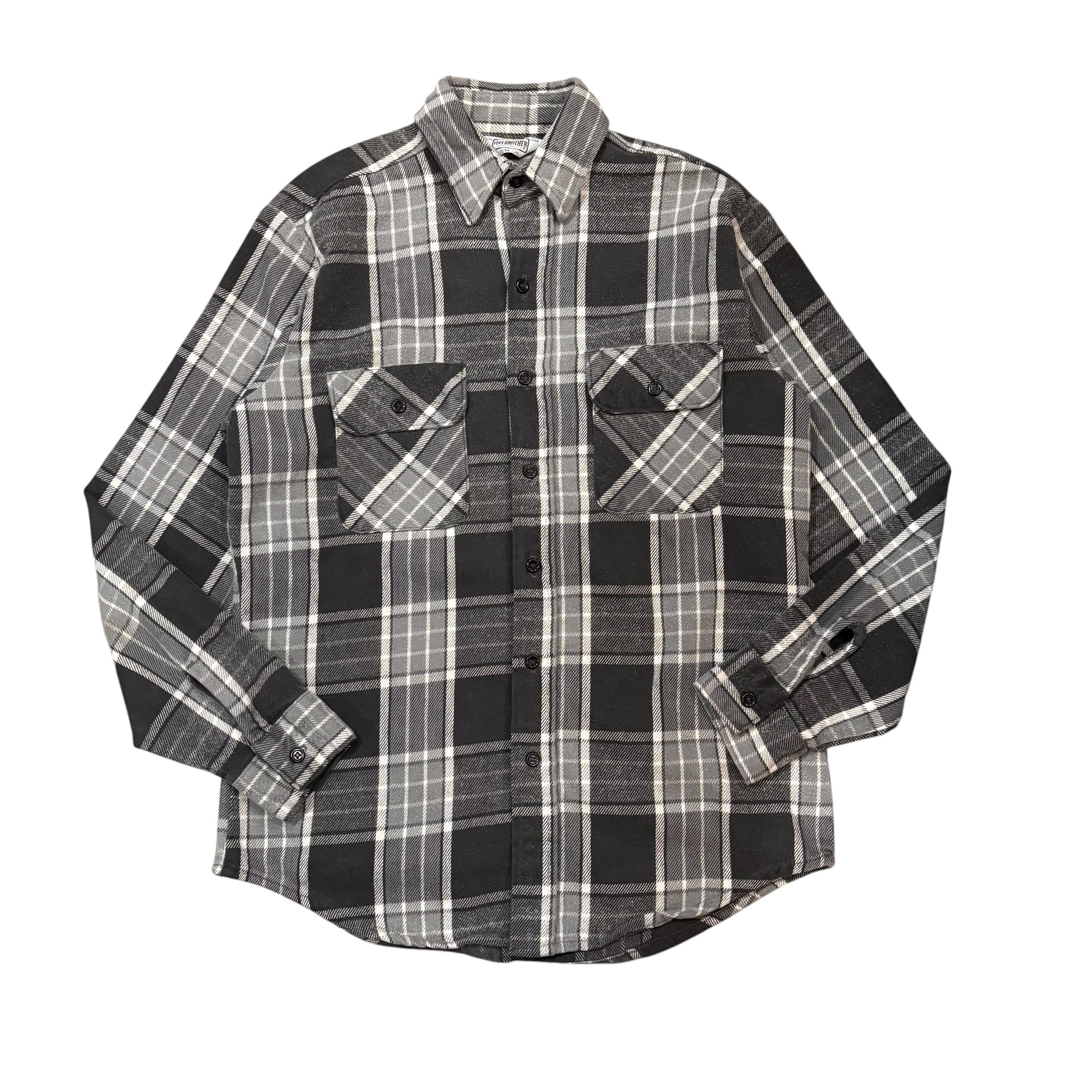 【古着】70’s〜80’s FIVE BROTHER Check Shirt(Grey)