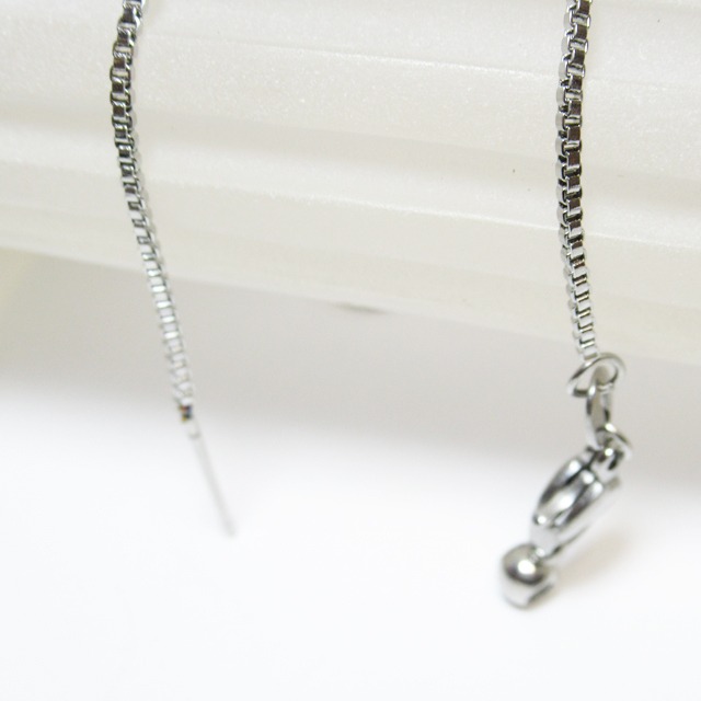 ステンレススチール SV 45㎝  1㎜幅  ベネチアン スライド式 チェーン