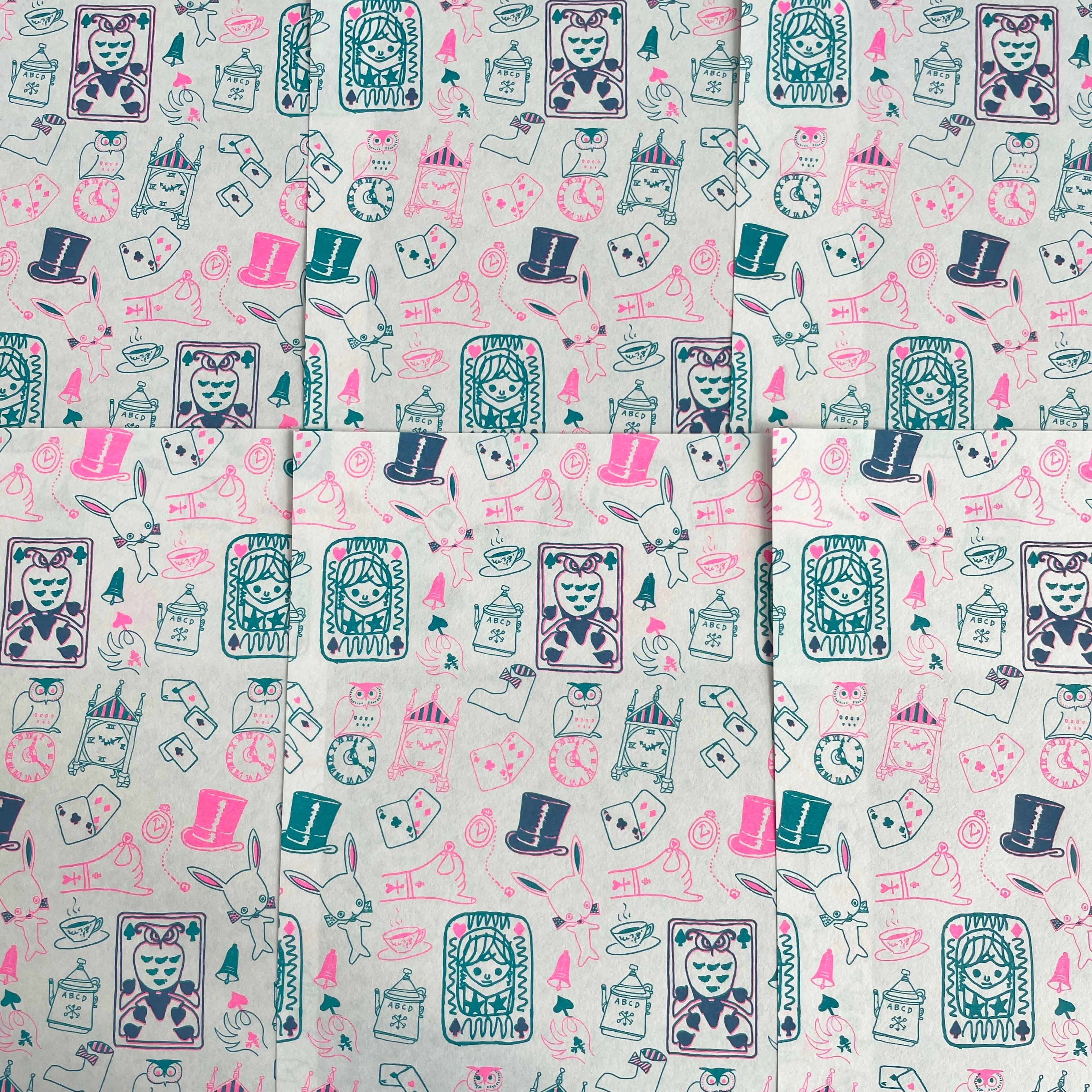 ラッピングペーパー・アリスとトランプ｜PC16-01 | 野ばら社通販部