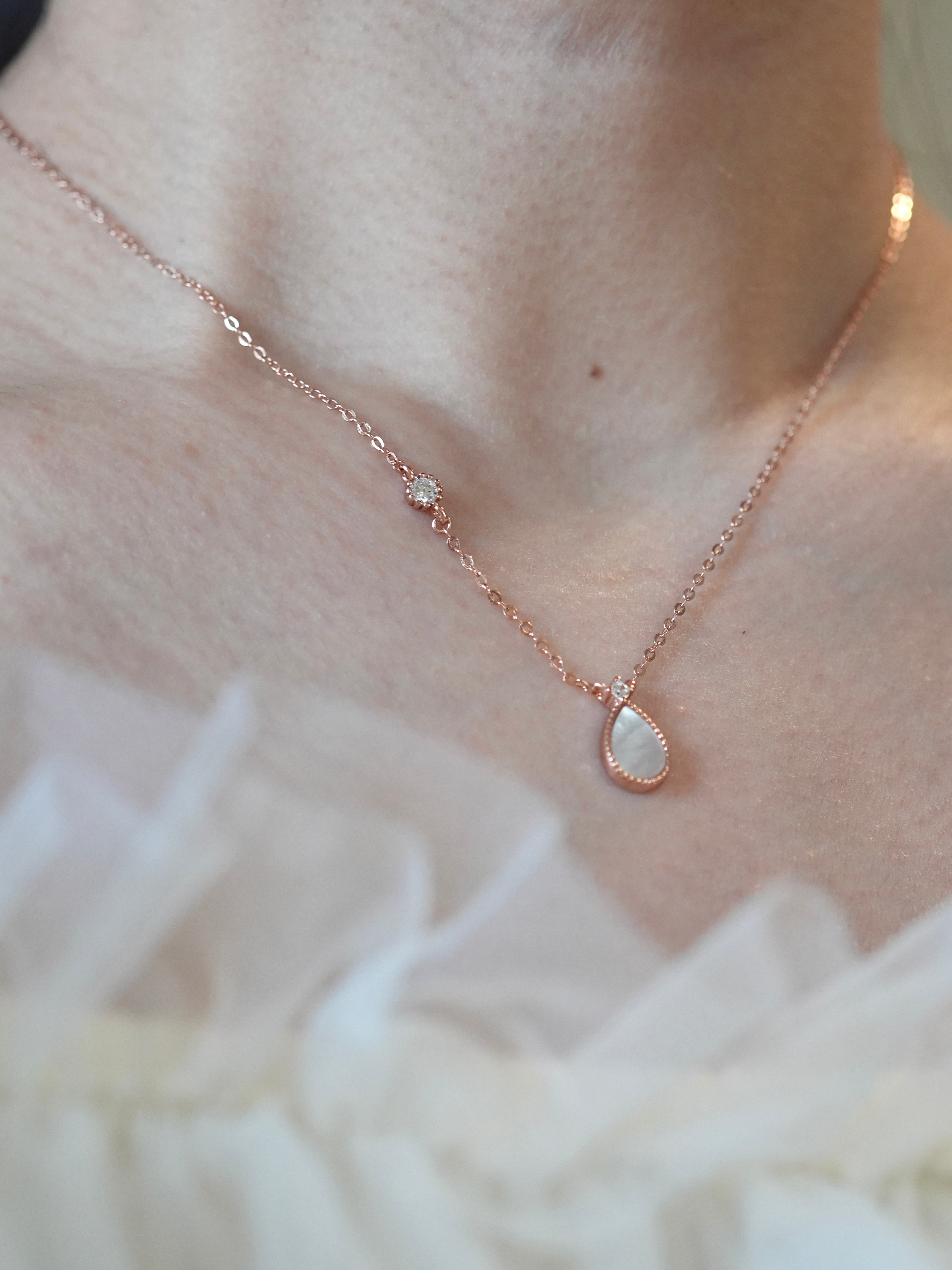necklace twinkle drop | mimi accessory / 錆びにくい高品質アクセサリー