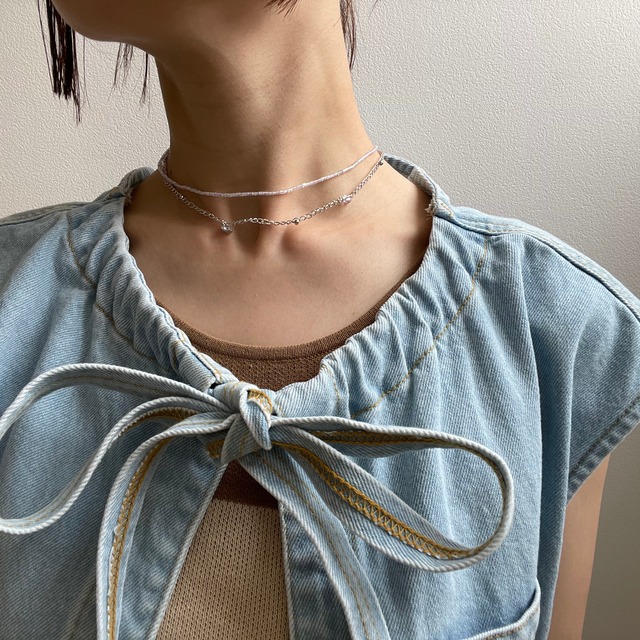 "七光" necklace & mask chain