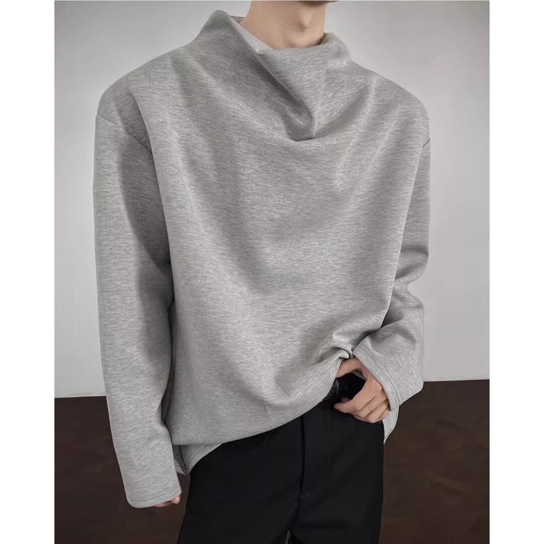 重ね襟長袖Tシャツ 2カラー D11942