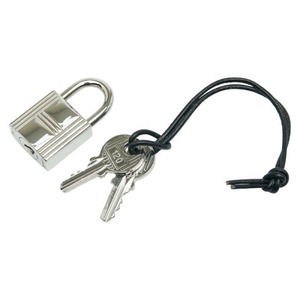 エルメス カデナ 南京錠 キー セット シルバー メタル レディース HERMES 【中古】