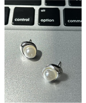 S925+シェルパールピアス【e-70143】