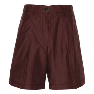 forte_forte　POLYESTER COTTON SHORTS　BROWN