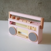 〈 kiko+ 〉 tape recorder "録音できる木製ラジカセ" / pink