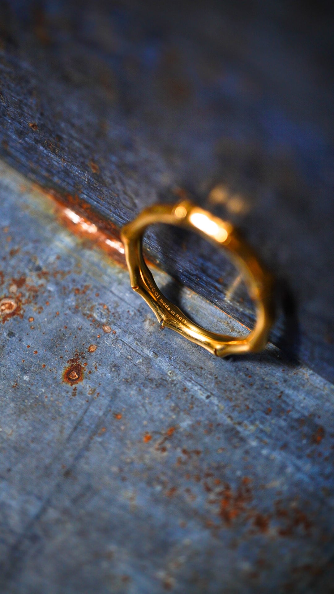 VINTAGE】GUCCI グッチ イエロー ゴールド バンブー リング 《K18