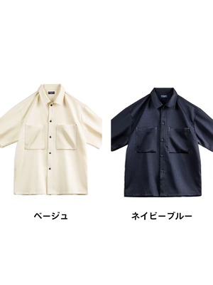 Textured Oversized Casual Shirt Jacket  K0339