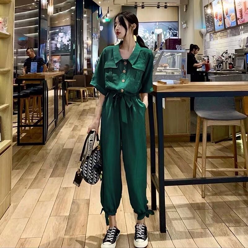 5部袖 オールインワン　AJ33167-3121