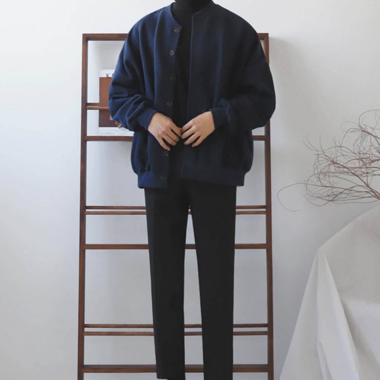 ボタンスウェットカーディガン　MT0080035