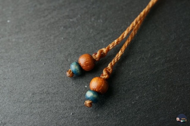 アマゾナイト(インド産)のマクラメネックレス - leaping -