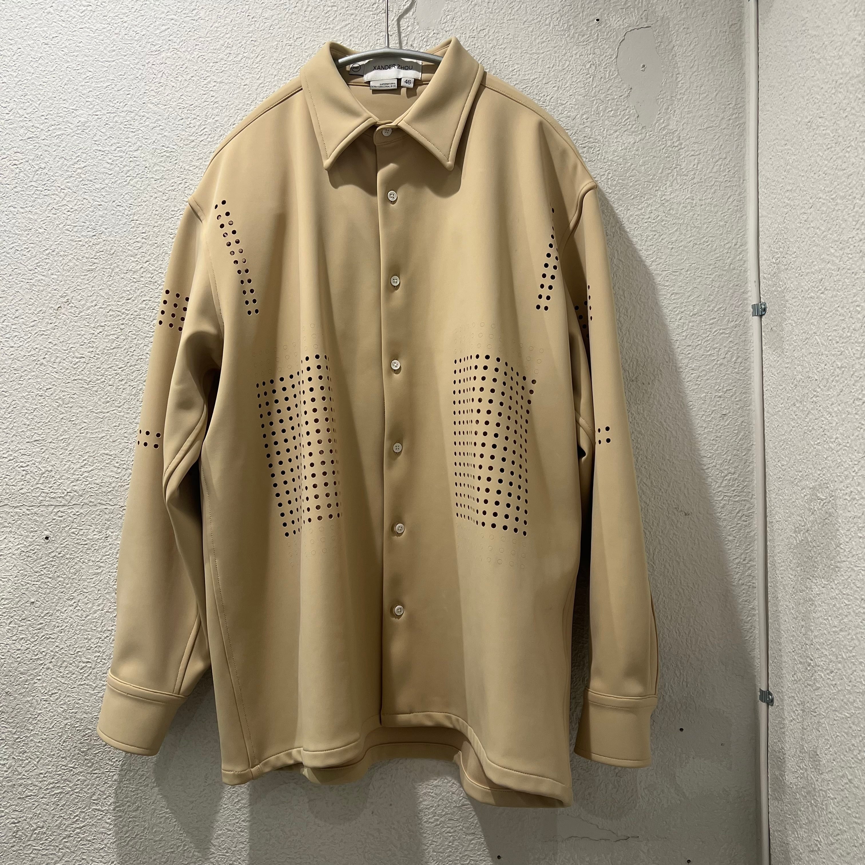 XANDER ZHOU ザンダーゾウ LongSleevesShirtswithLaserCutPatter 21SS ジャケット　SIZE　46  【表参道t06】 | ブランド古着Brooch powered by BASE