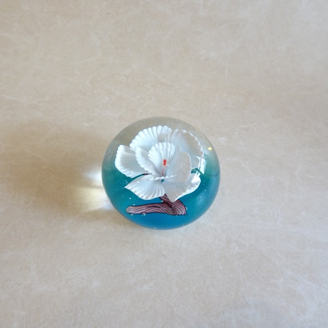 水中花のペーパーウェイト