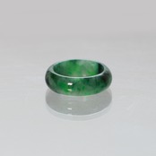 【10.5号】marble 翡翠くり抜き甲丸リング A貨翡翠 jd_rg2403