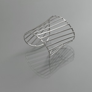 diagonal narrow line bangle [fodic4] / Y2411NTB5324