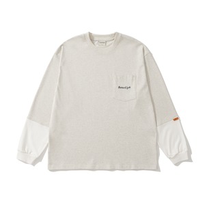 Batterup Layered Contrast Pocket Long Tee （レイヤード・コントラスト・ポケット ロンT）