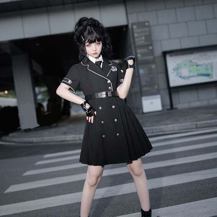 15日処分！最終お値下げ！未使用 オッズクローチェ ベルト 軍服ロリィタ 楽天市場】ミニロリ 軍服ロリータ ゴスロリ フルセット ゴシック