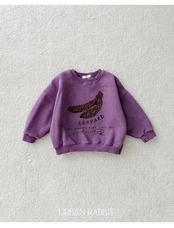 アーバンラビット / URBAN RABBIT / ヒョウ柄バナナトレーナー / 韓国子供服 / キッズ / 26winter〖取寄〗*XS~XL*