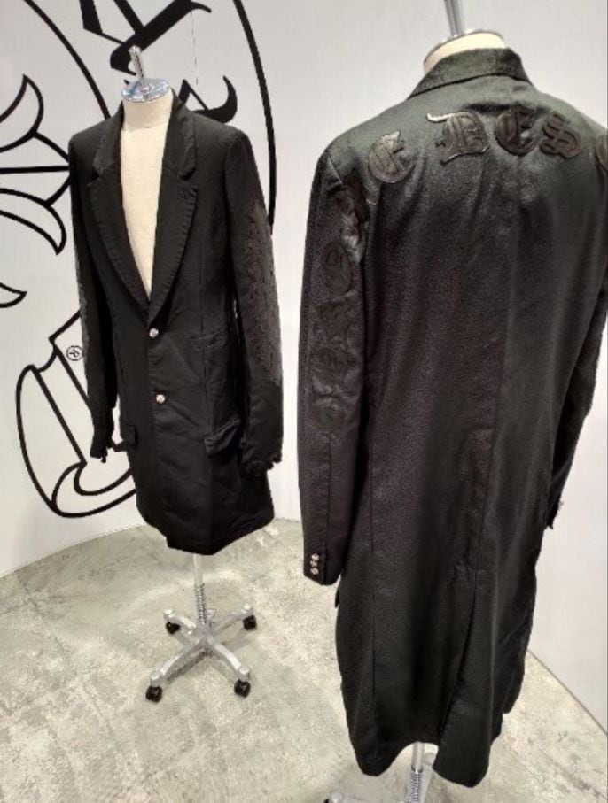 CHROME HEARTS クロムハーツ × COMME des GARCONS 1of1 コート コムデギャルソン アウター レザーパッチ