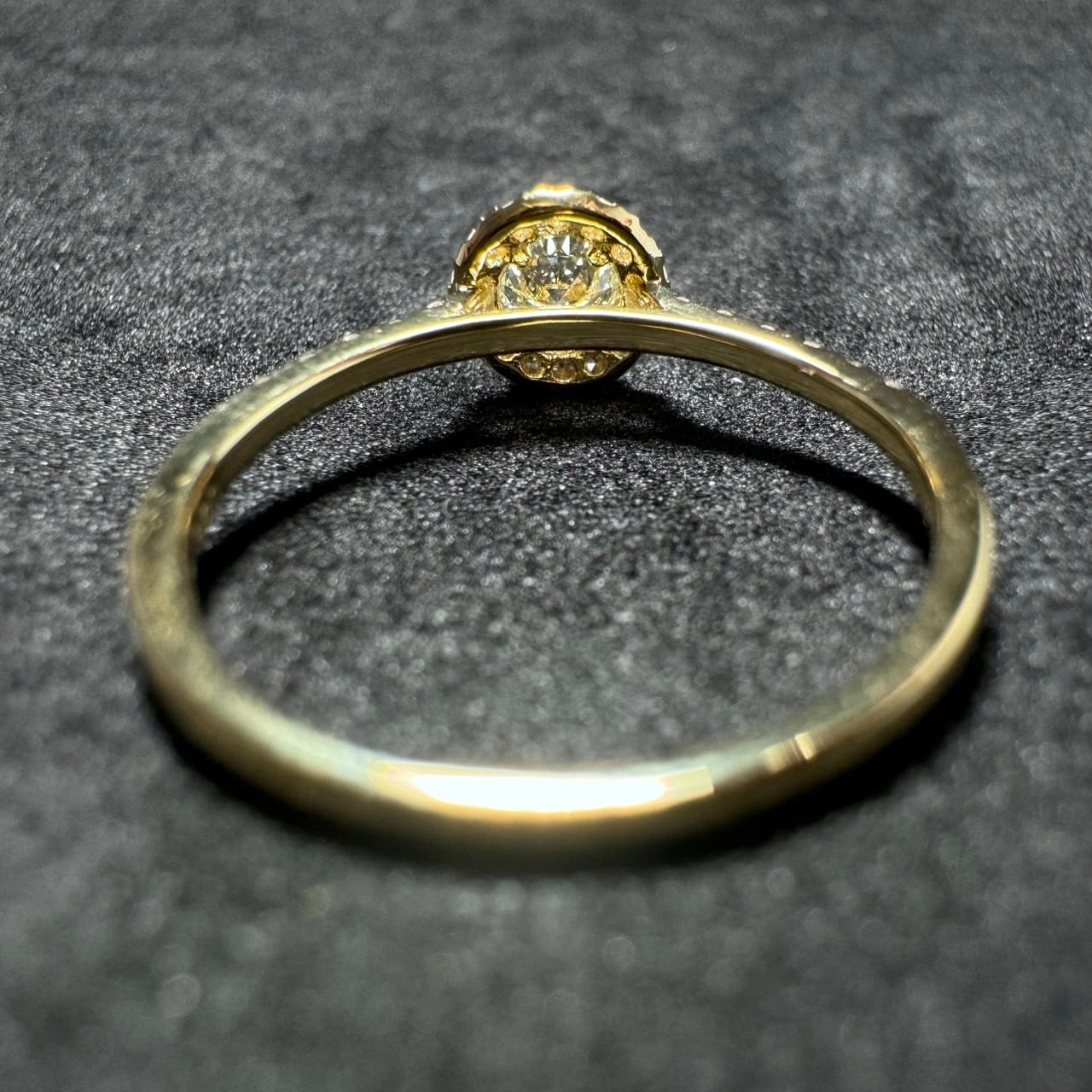 CGLソーティング付】K18YG 0.313ct ダイヤモンド 取り巻き(ヘイロー