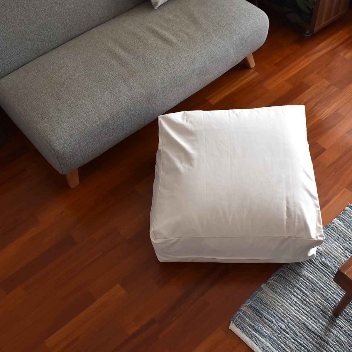 綿100%掛け布団収納ケース クッションタイプ 日本製