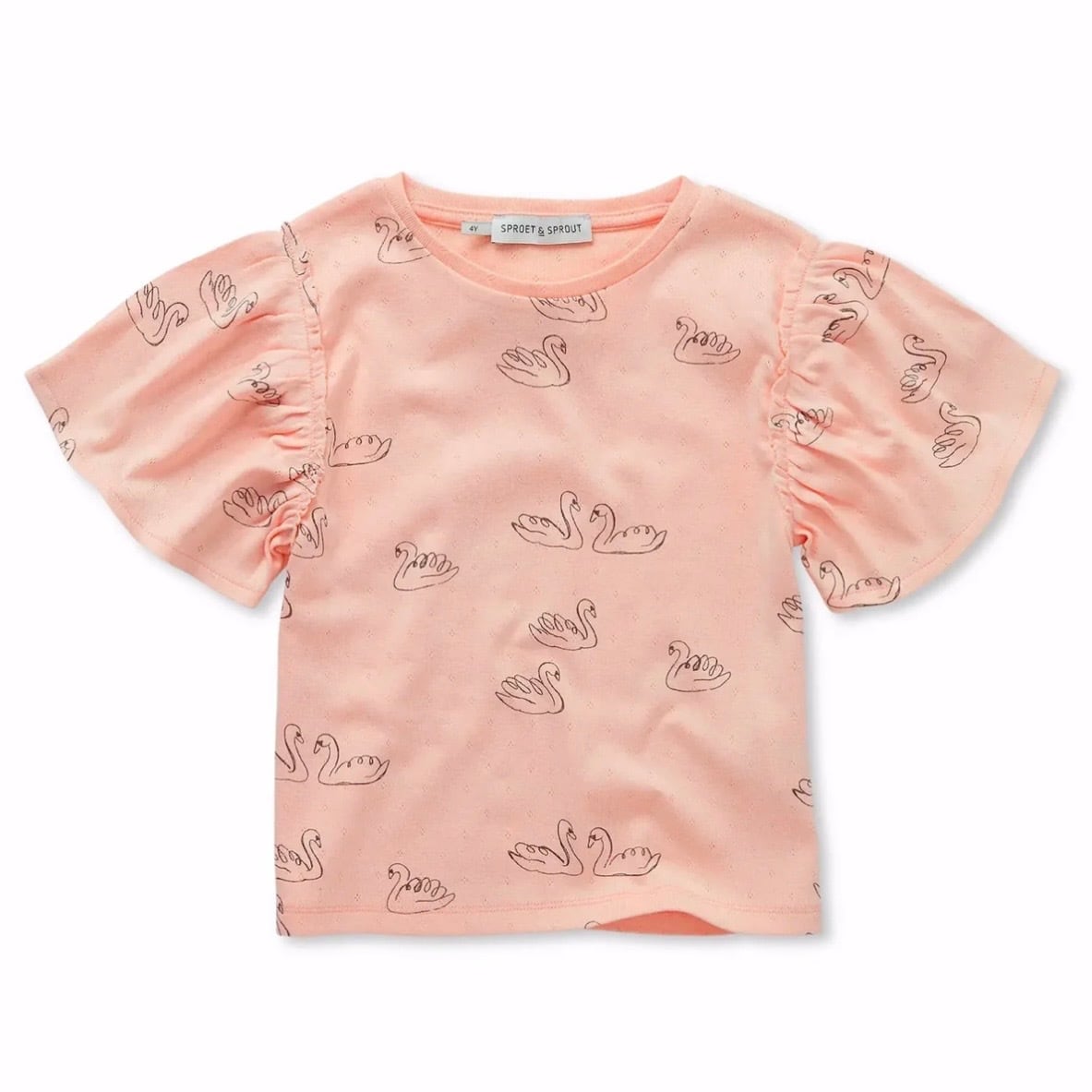 SPROET&SPROUT Girls T-Shirt Swan【2-10Y】Blush Pink