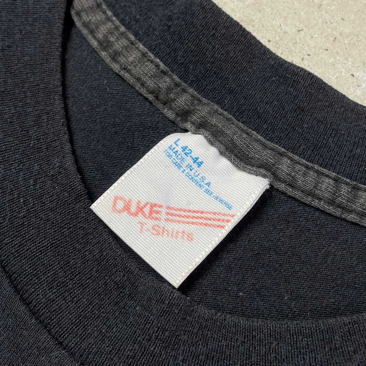80年代 USA製 DUKE 無地 ブランクTシャツ メンズL 古着 80s