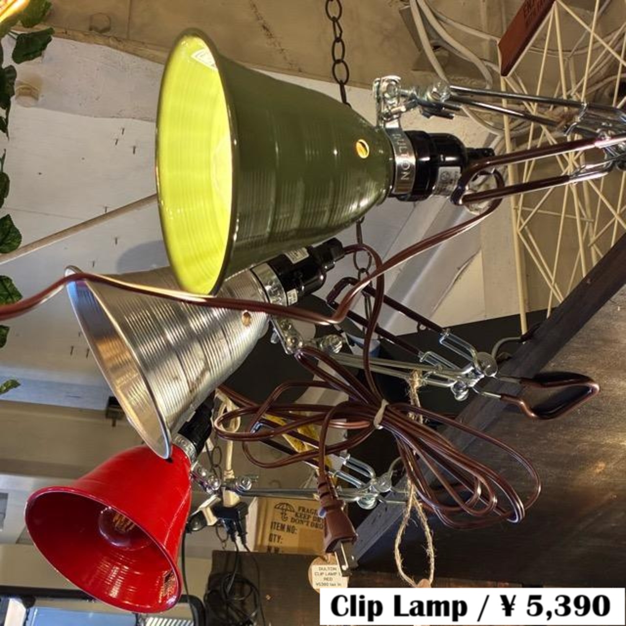DULTON ALUMINUM CLIP LAMP S, Dalton Aluminum Clip Lamp, Small, Available in 3 Colors: Silver, Olive, and Red, E26, Desk Lamp