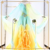 社交ダンス 衣装 白樺ドレス スタンダード ドレス ワンピース 黄色 水色 パステル デモ 競技 明るい イエロー系 ブルー系 パーティ 発表会 フロート レース パーティードレス イベント用 ドレスアップ おしゃれ 女性用 ふんわり エレガント パフォーマンス衣装 競技用ドレス 明るい色合い 競技会