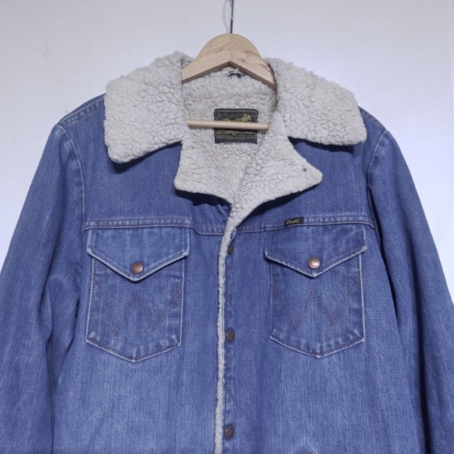 名作！1970s Wrangler Denim Wrange Coat / ラングラー デニム ボア