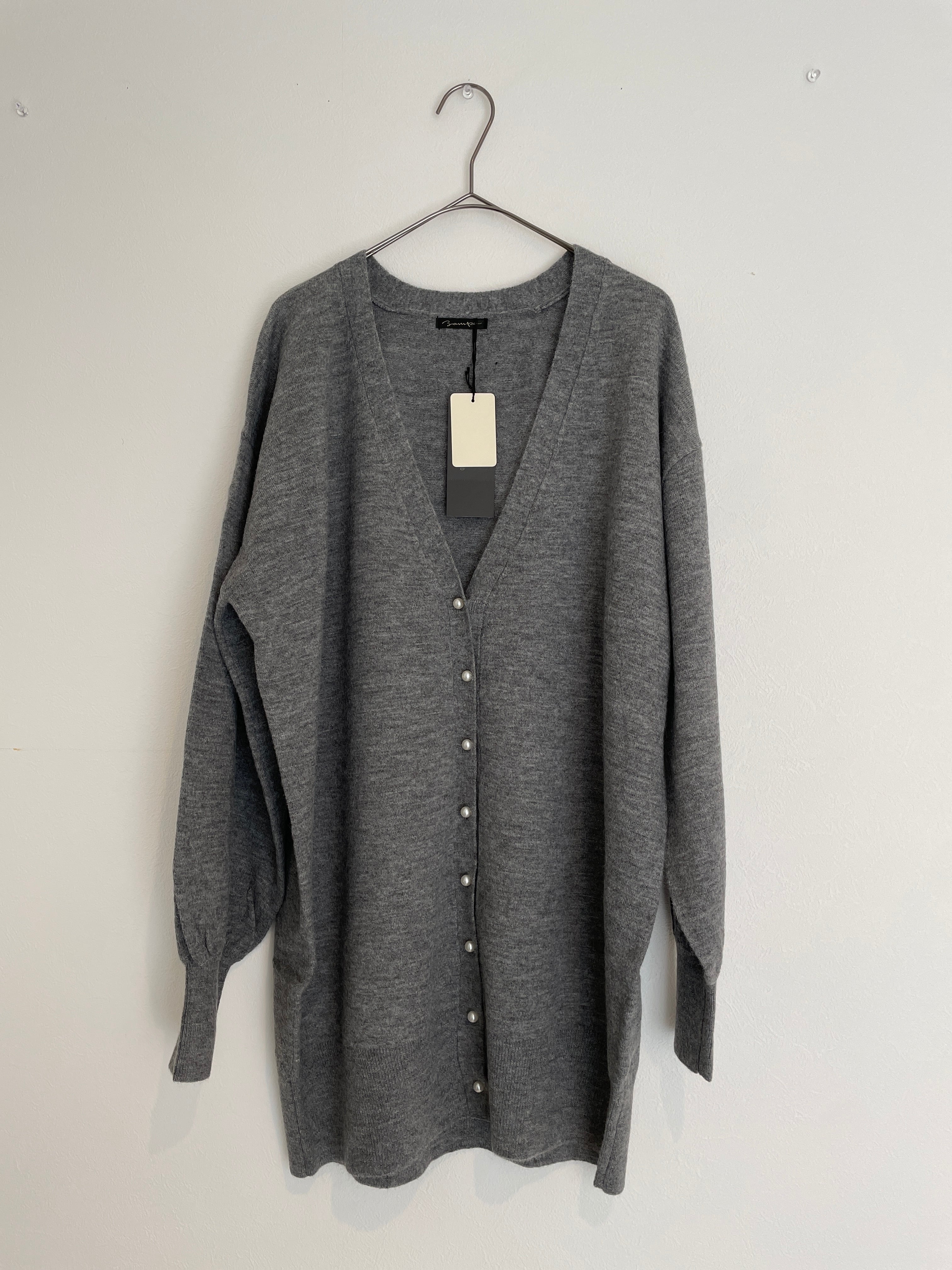 【SELECT】パール釦ロングカーディガン