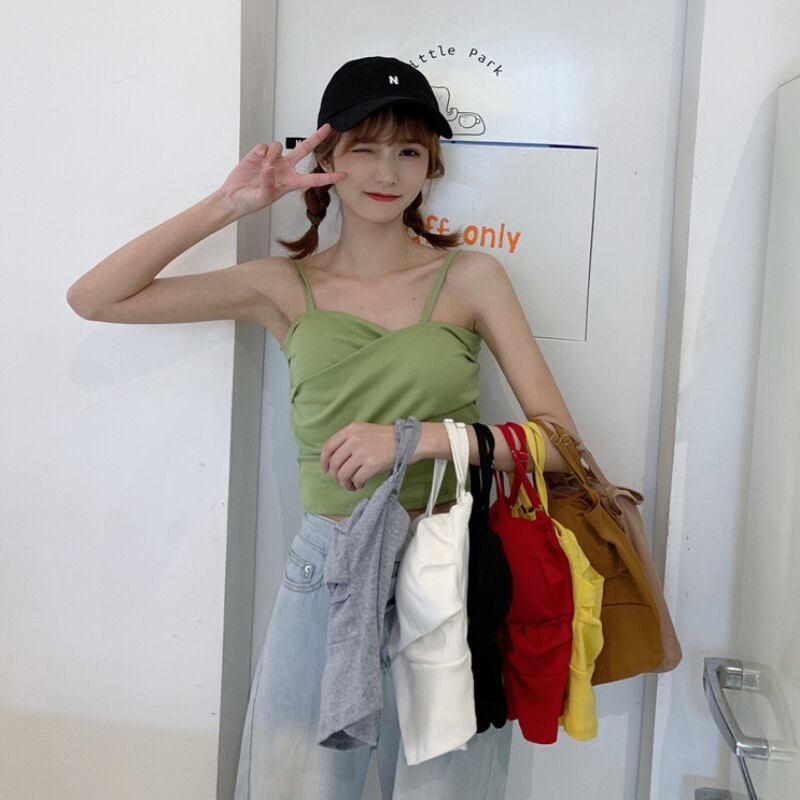 2020年夏の新作レディーススタイルアウター&インナーウェアショートキャミソール、薄手セクシートップ 1号婦人45747308072