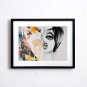 Compassion ｜抽象アート 思いやりと共感を描いたラグジュアリーポスター｜モダンインテリアに馴染む壁掛けアート｜北欧テイスト｜リビング寝室玄関にもおすすめ｜日本製ポスター｜ギフトにも最適A2ポスター