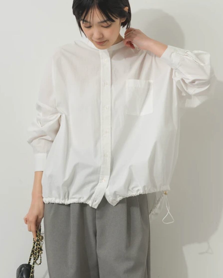 ナンバーミーTOKYO"BAND COLOR WIDE SHIRTS"WHITE