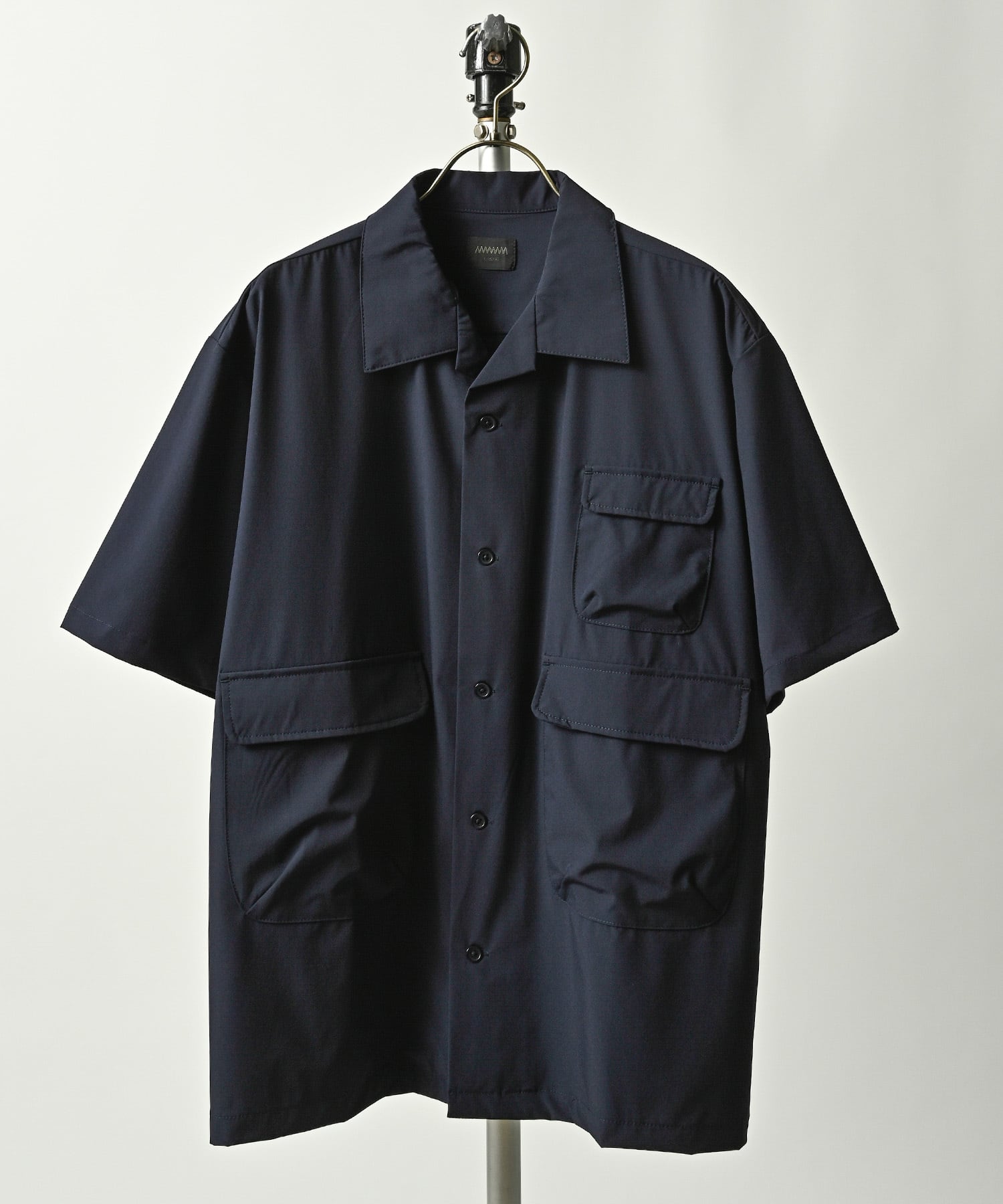 MMMM Ice Fabric Utility Short-Sleeved Shirt (NAV) 15081M26