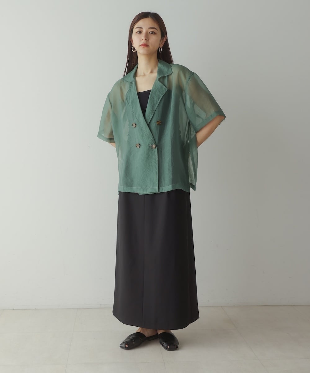 ハーフスリーブシアージャケット Half Sleeve Sheer Jacket ハーフスリーブシアージャケット Half Sleeve Sheer Jacket